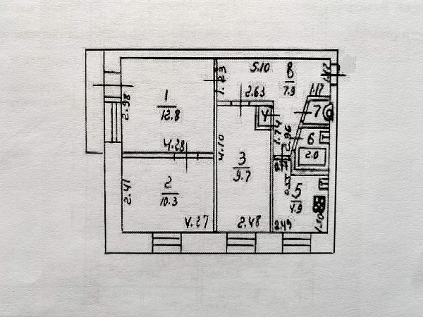 3-комнатная на Физкультурников, 11