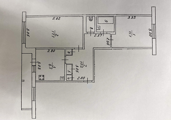 2-комнатная Московская, 173